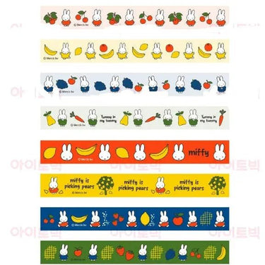 Miffy Sweet Fruit Deco Masking Tape 8 Pack Set - Kawaii Toys